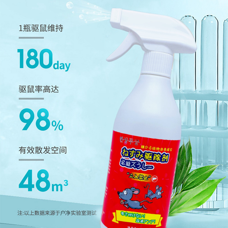 老鼠特效驱赶神器喷雾剂家用强效避鼠膏发动机仓防鼠神器家用灭鼠 - 图1