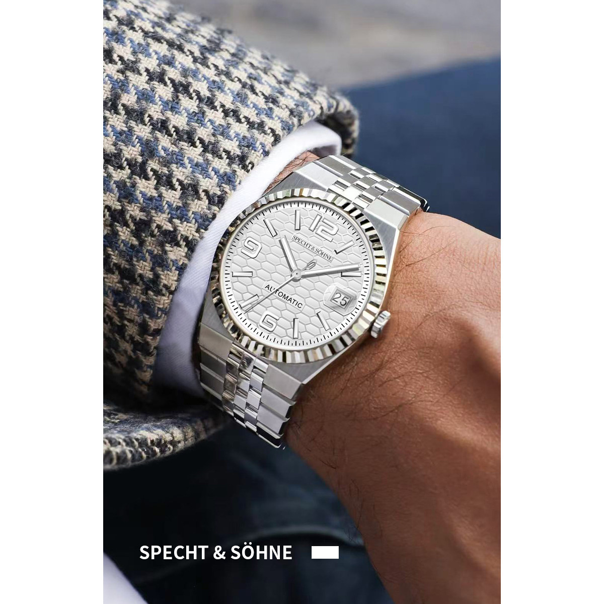 2025欧美时尚商务男士手表自动机械夜光狗牙圈陆使型名牌男腕表,淘宝优惠券,粉丝福利购,淘宝优惠卷