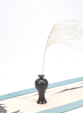 萃木集紫光檀国风小花瓶