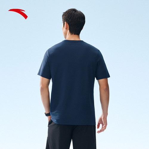 安踏冰丝T丨针织运动短袖男士夏季透气弹力健身跑步上衣152527136 - 图2