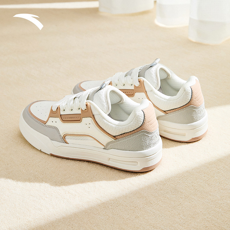 安踏骜杰丨滑板鞋厚底增高女板鞋百搭时尚运动休闲鞋122618043,淘宝优惠券,粉丝福利购,淘宝优惠卷