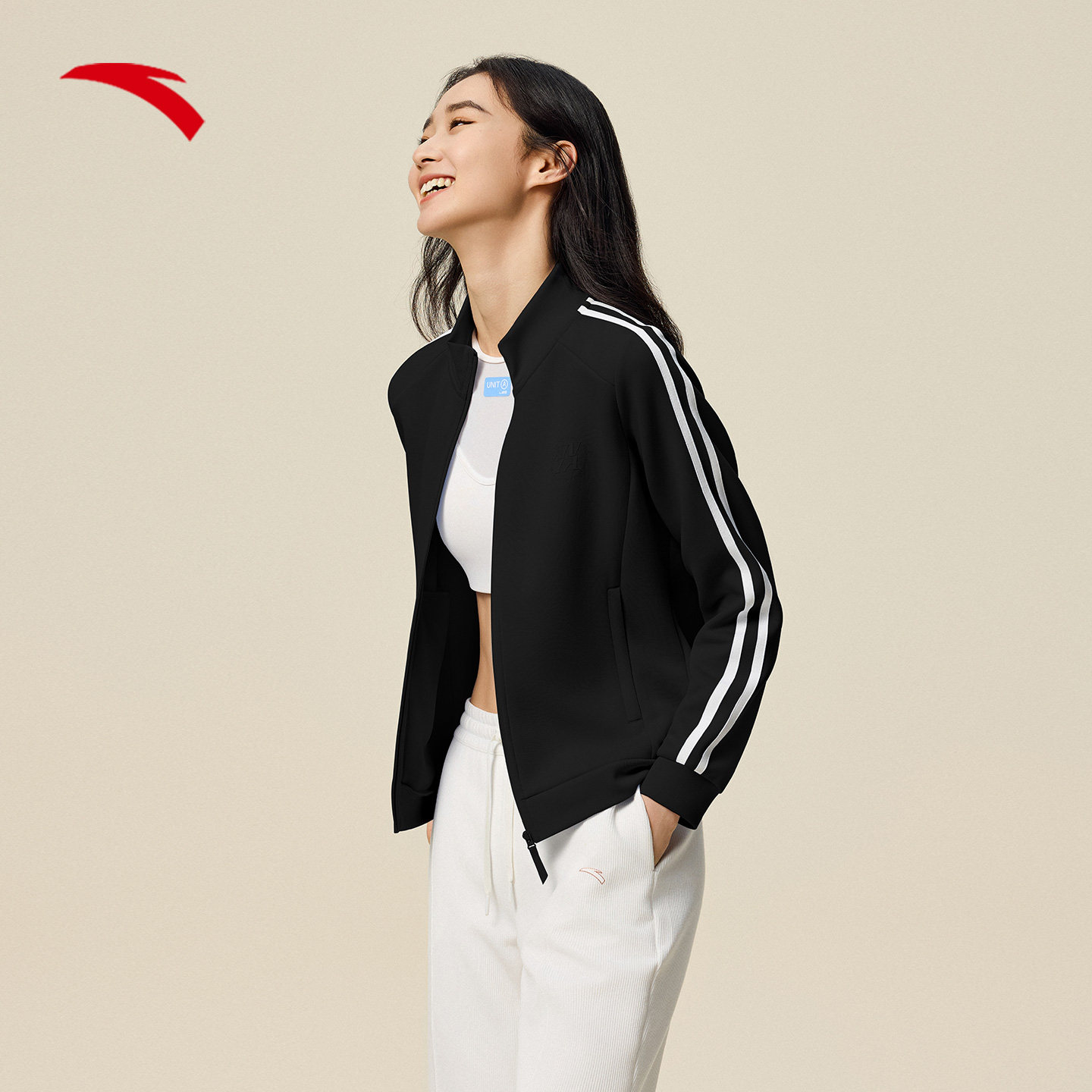 安踏易打理外套丨立领针织开衫女冬季新款训练运动上衣162547701,淘宝优惠券,粉丝福利购,淘宝优惠卷