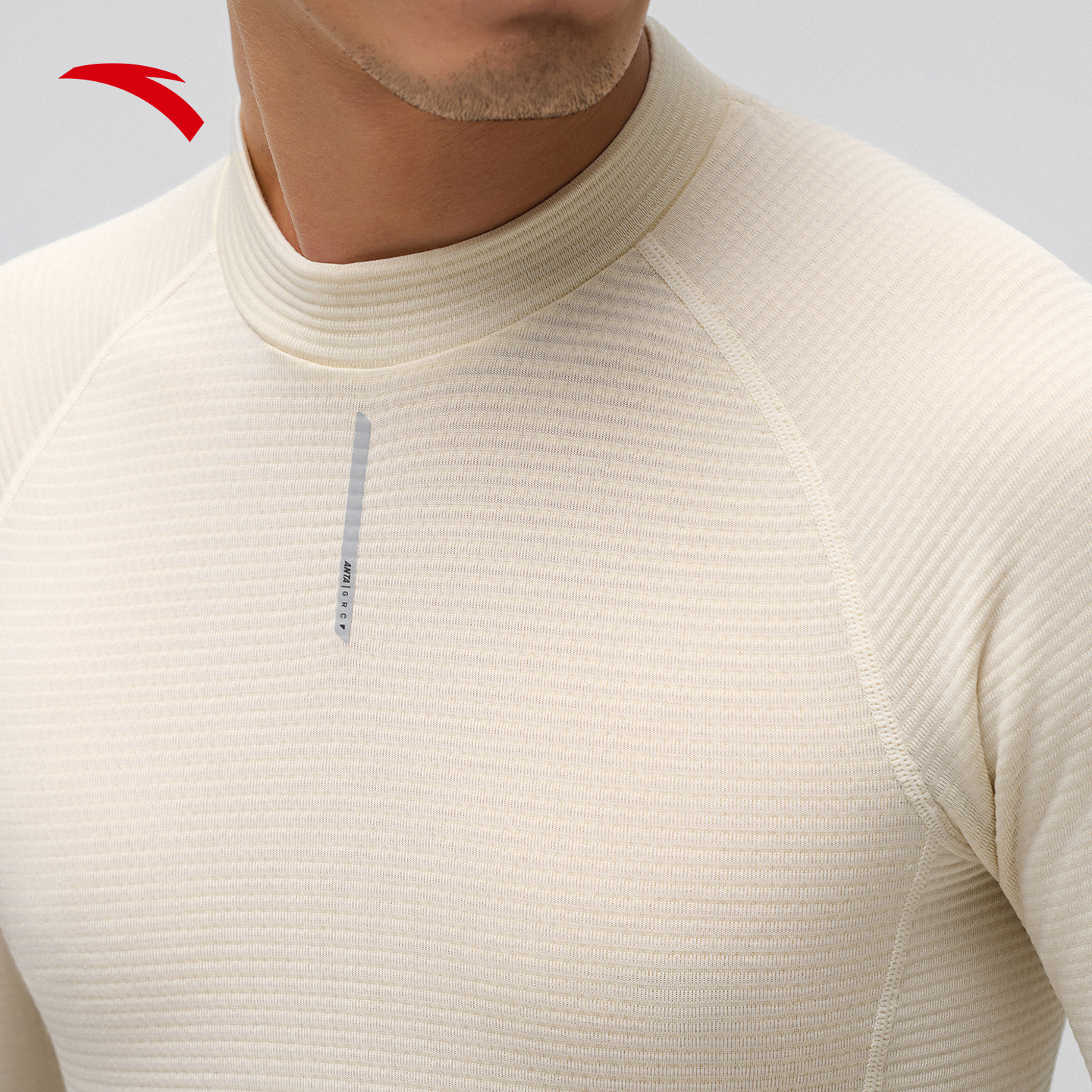 安踏×GRC联名丨羊毛打底保暖长袖t恤男冬季新款公路自行车骑行服 - 图3