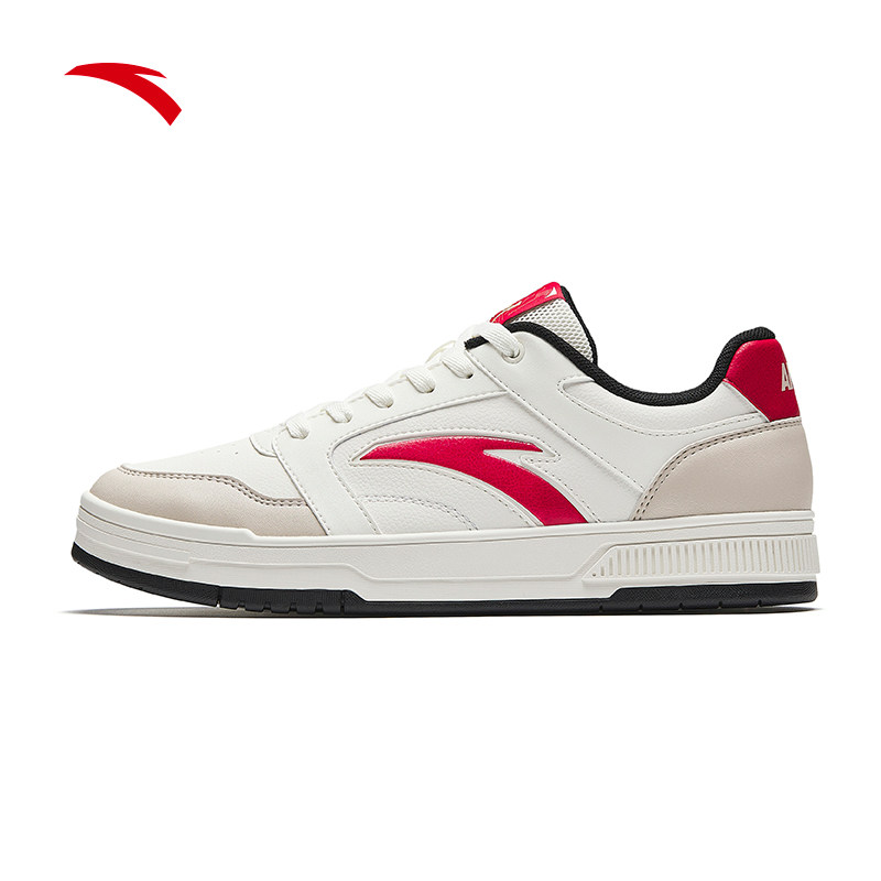 安踏好事发生 百川丨新年款红色板鞋马年男鞋休闲小白鞋112618011,淘宝优惠券,粉丝福利购,淘宝优惠卷