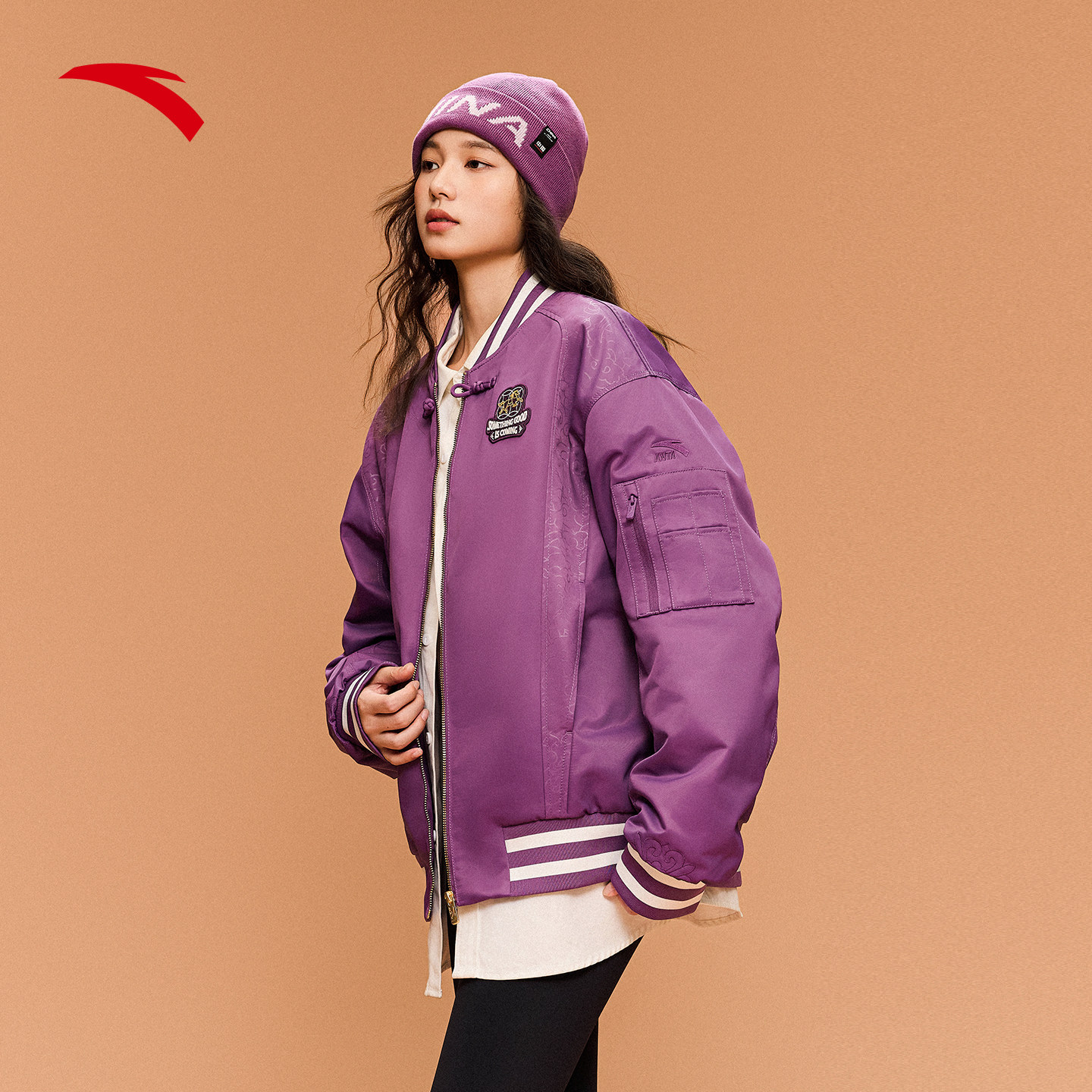 安踏好事发生丨鸿运夹克男新年款棒球服新中式休闲外套152618606,淘宝优惠券,粉丝福利购,淘宝优惠卷