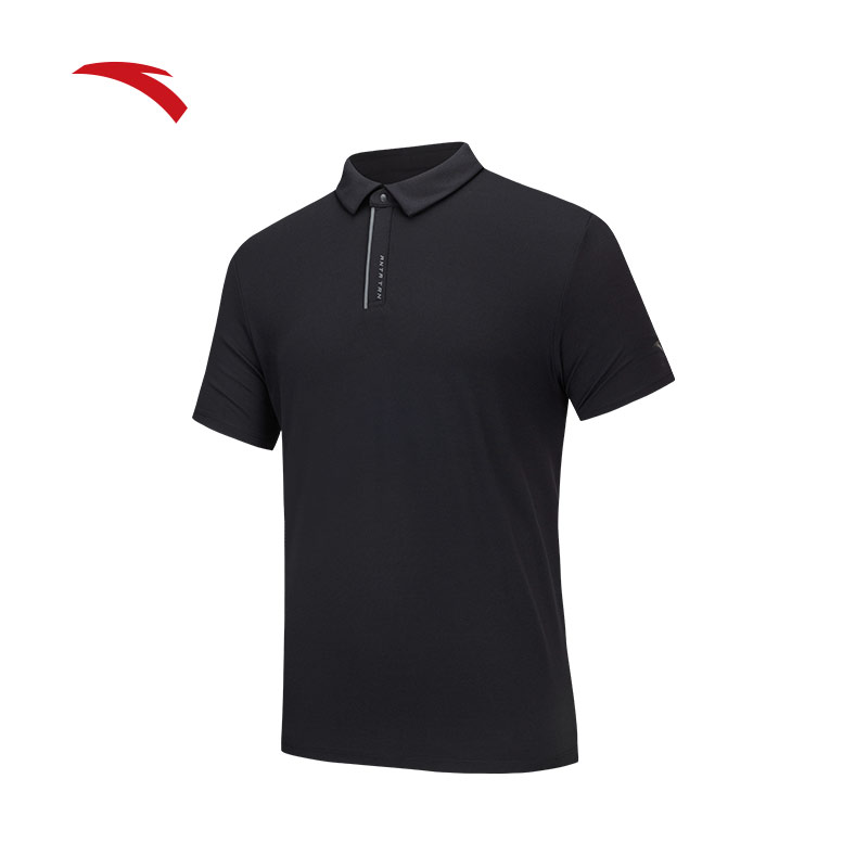 安踏冰肤polo衫短袖t恤男夏季新款商务通勤挺括男装上衣152527145 - 图0