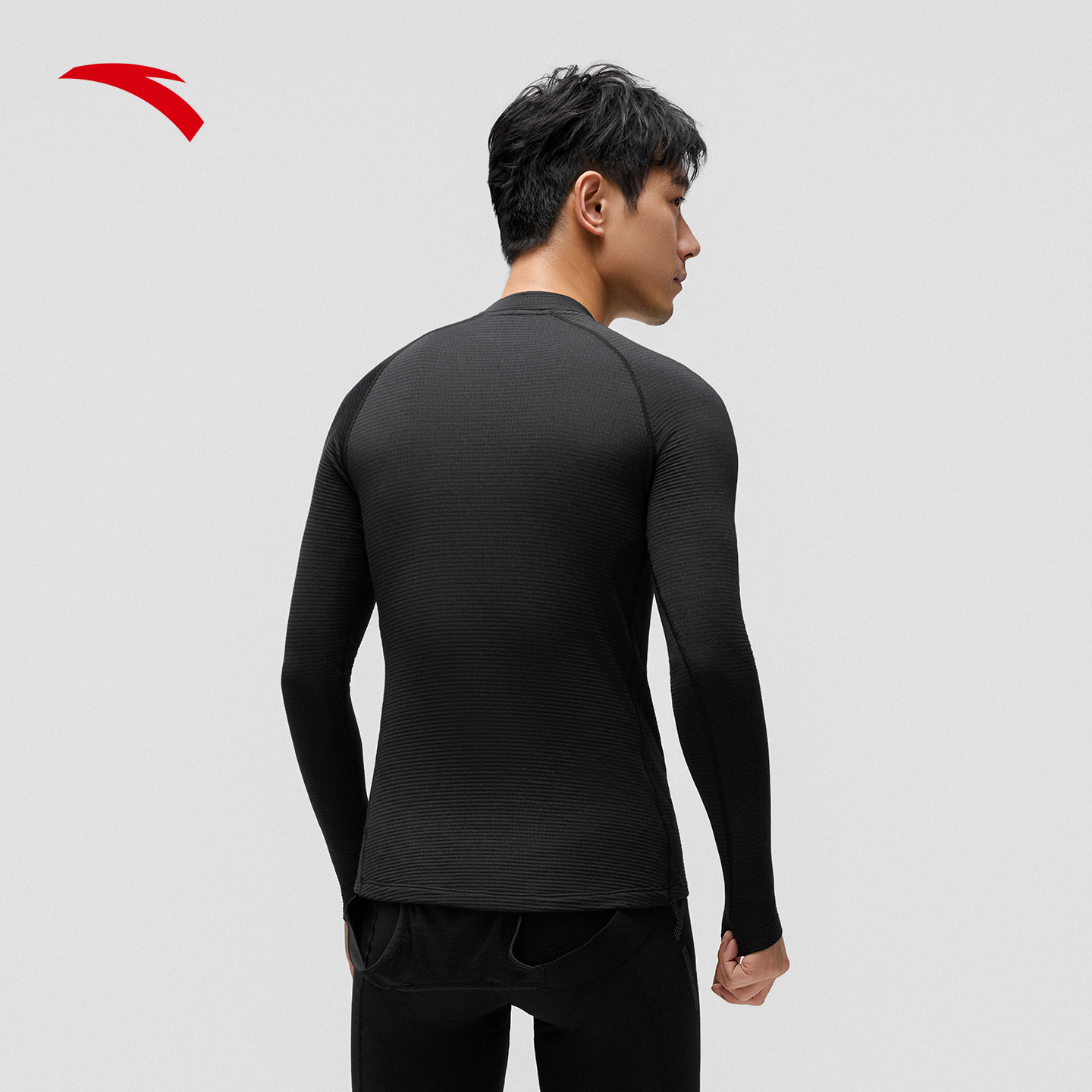 安踏×GRC联名丨羊毛打底保暖长袖t恤男冬季新款公路自行车骑行服 - 图2