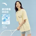 安踏冷萃T丨冰丝休闲短袖t恤男士夏季新款印花宽松透气运动上衣女 图片 2