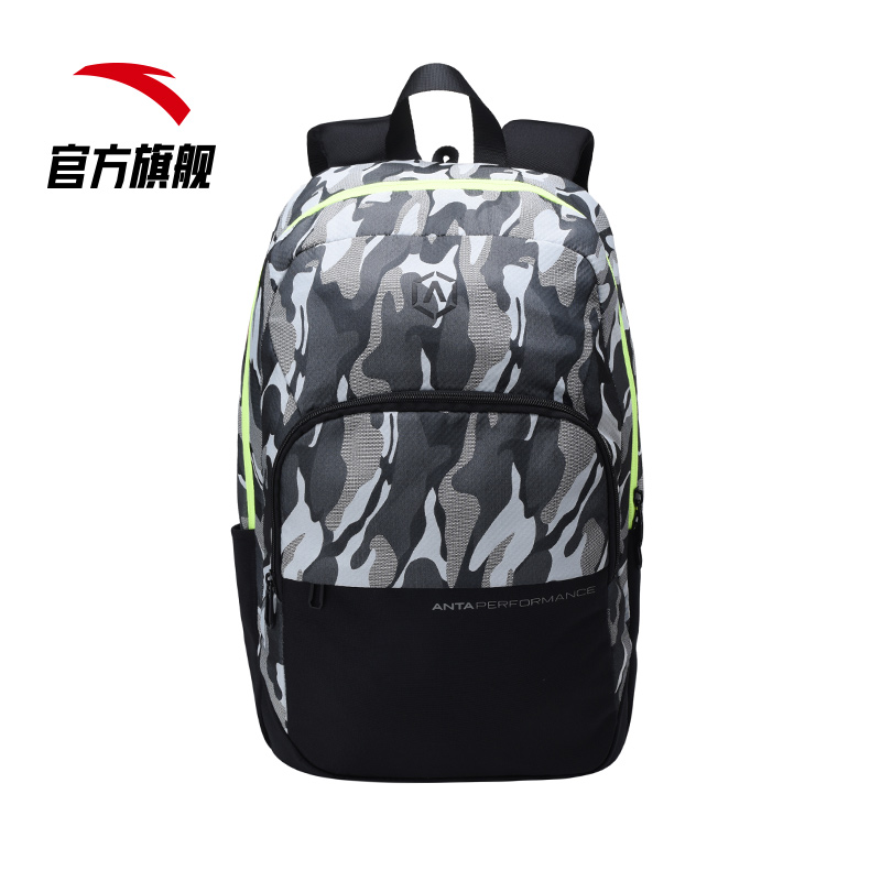 安踏官方网店安踏男士双肩包新款休闲旅行包运动背包时尚大中学生书包男0