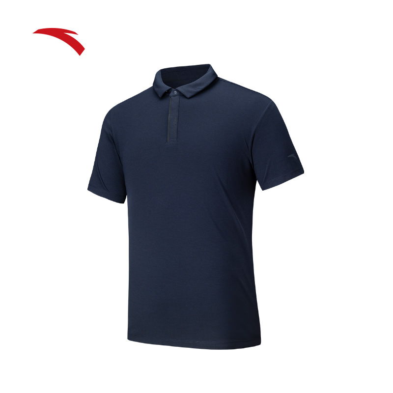 安踏冰肤polo衫短袖t恤男夏季新款商务通勤挺括男装上衣152527145 - 图1