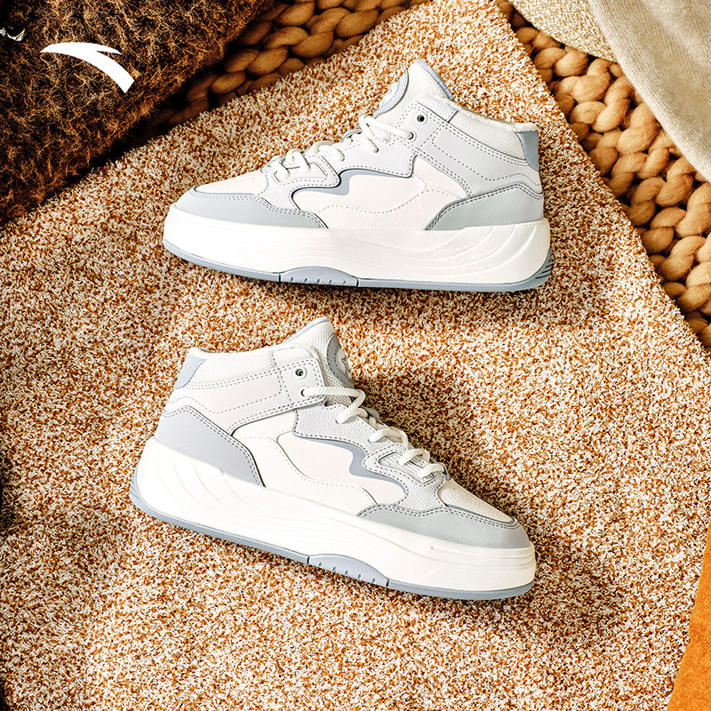 安踏PG7 棉鞋丨高帮加绒板鞋女2025冬季新款保暖运动鞋122548975,淘宝优惠券,粉丝福利购,淘宝优惠卷