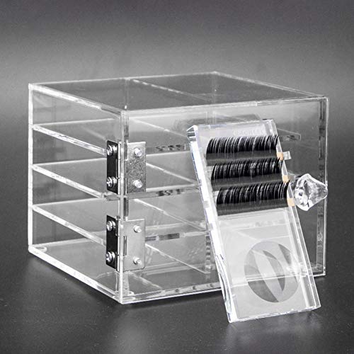 Acrylic Eyelashes Storage Box  8 Layers Independent Drawer D - 图0