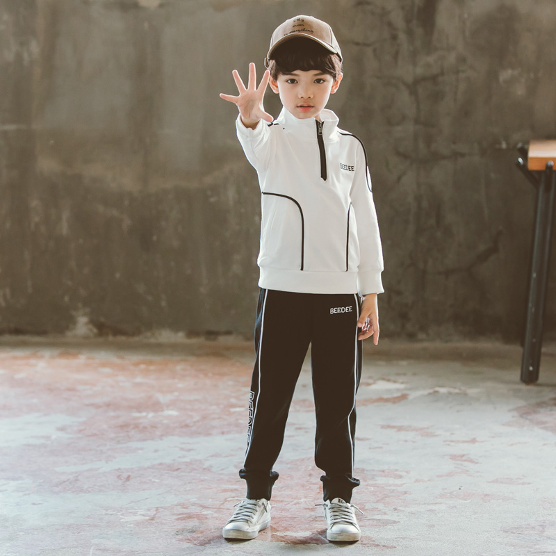 9帅气男童运动套装春秋季5八10 11 石生璞棉衣