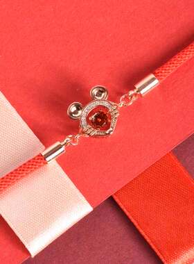 工作室本命年小老鼠镶锆石手饰