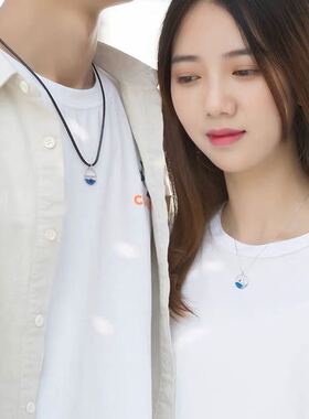 纯银项链乘风破浪七夕情人节礼物