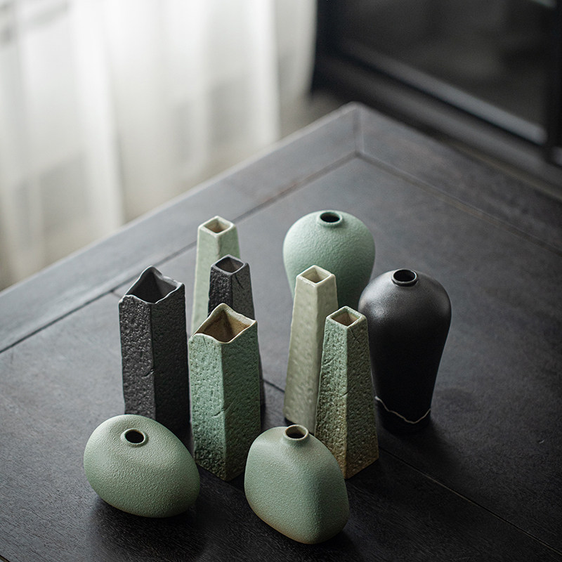 小花器禅意居家桌面办公室摆件小花插客厅电视柜仿真花干树枝花瓶,淘宝优惠券,粉丝福利购,淘宝优惠卷