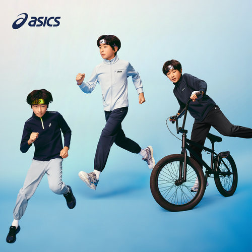 Asics/亚瑟士童装26年秋季新品男女童舒适吸湿速干耐磨针织长裤 - 图3