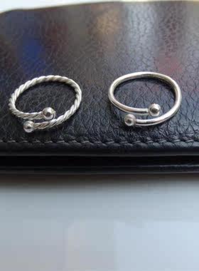 谢家银匠女原创99足银戒指