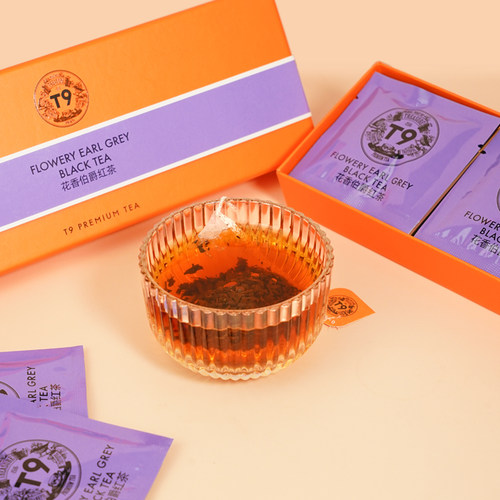 T9缤纷袋泡茶礼盒花香伯爵红茶热泡茶花果茶叶送礼伴手礼12包 - 图1
