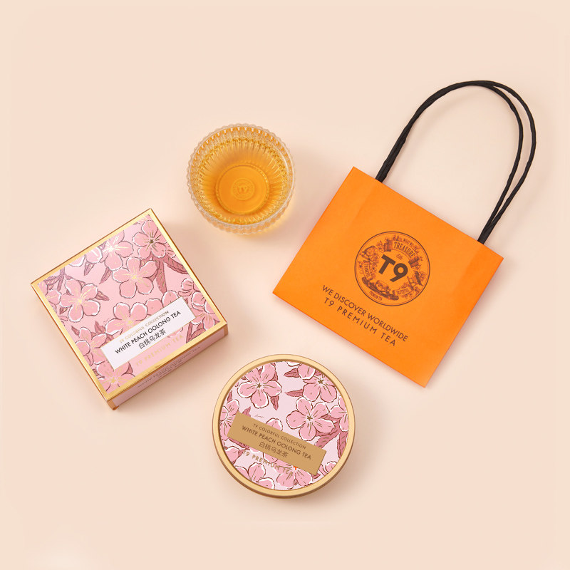 T9大金罐白桃乌龙茶花果茶水果果粒茶花茶组合热泡调味茶50g罐装,淘宝优惠券,粉丝福利购,淘宝优惠卷