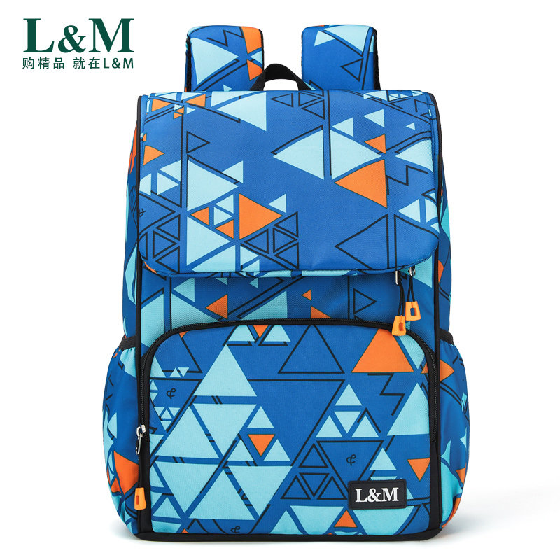 小学生男孩1-3-4-5-6年级双肩包 lm桔子鑫双肩背包