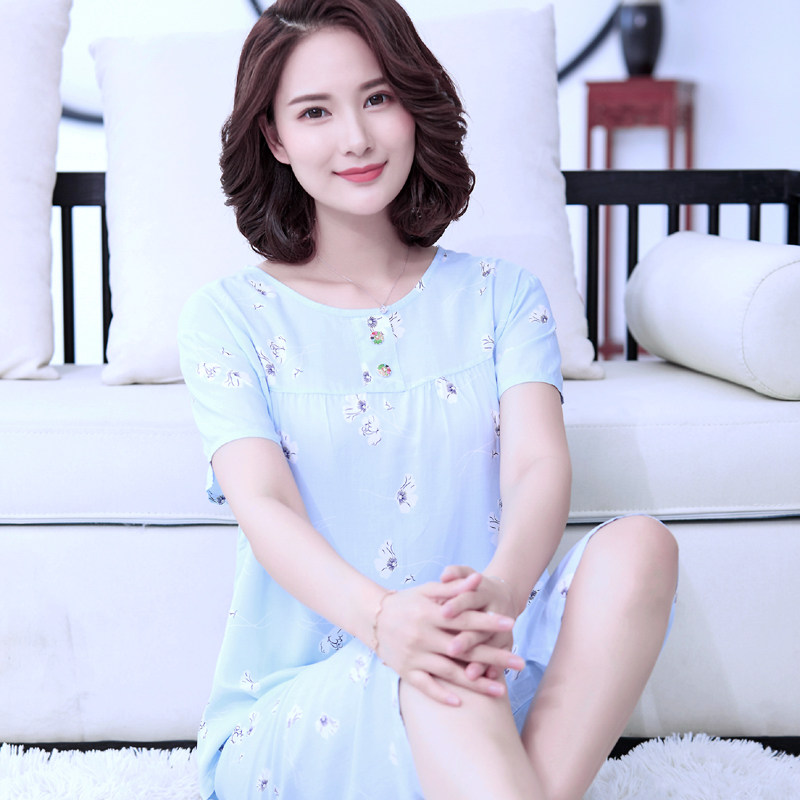 褐瞳棉绸夏季韩版宽松两件套睡衣 褐瞳睡衣/家居服套装