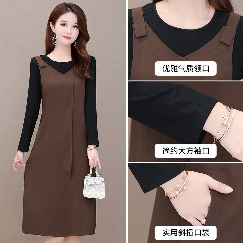 气质长袖春秋2020新款休闲连衣裙 阿妮婷连衣裙