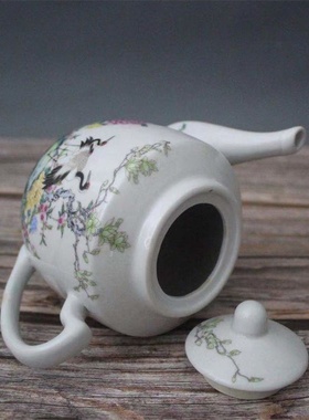 景德镇清光绪粉彩陶瓷装饰摆件