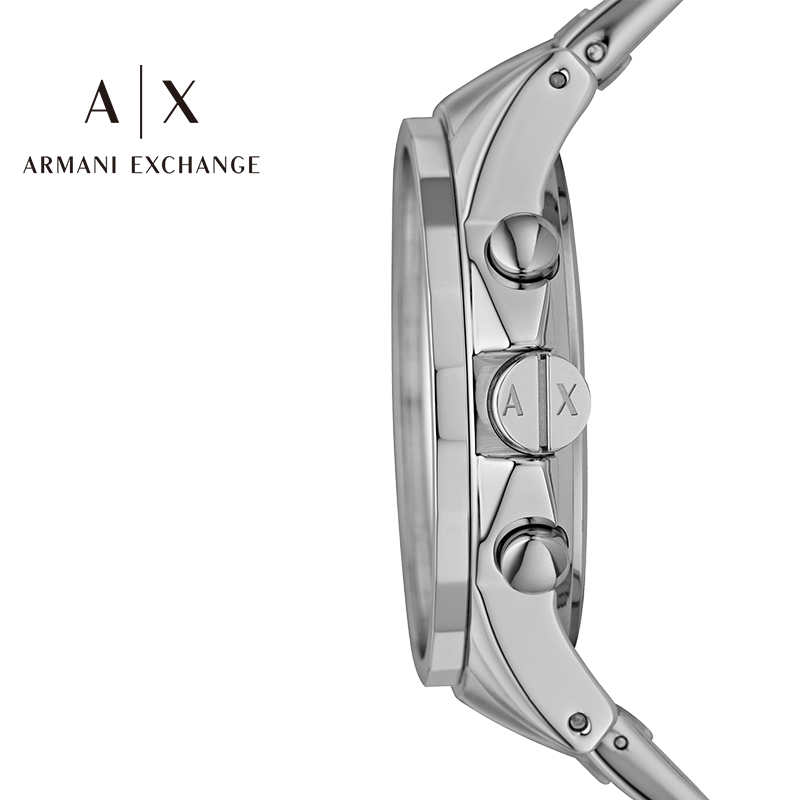 阿玛尼手表男Armani Exchange 钢带男士腕表简约石英手表AX2058