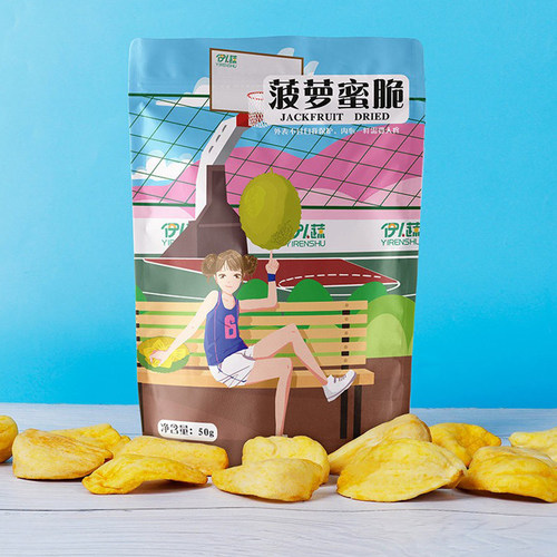 菠萝蜜干果新鲜水果干零食 越南特产500g袋装脱水即食蔬果脆解馋0 - 图2