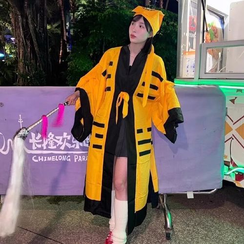 万圣节服装儿童道士服道袍成人COS服太极搞怪装林正英同款演出服 - 图0