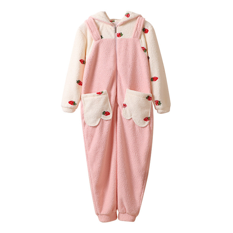 连体冬季卡通动漫萌萌可爱冬天睡衣 珐莎睡衣/家居服套装