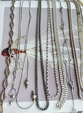 来自意大利伦敦德国法产的925纯银古董项链合集每一条都精致无比