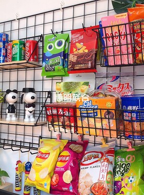 铁艺挂墙零食架网红家用卧室吃货