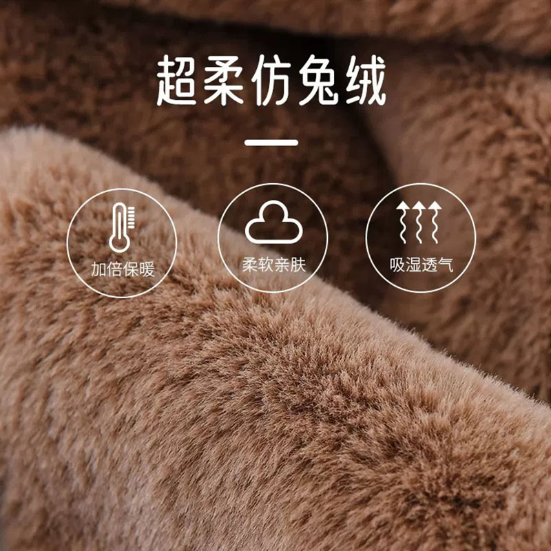 可爱小熊帽子围巾一体女冬季围脖2023爆款连帽女生毛绒保暖脖套冬