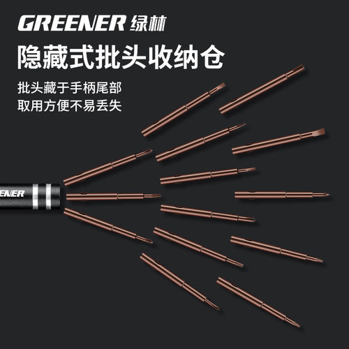 德国技术绿林螺丝刀手机维修工具小一字十字眼镜苹果拆机专用五角 - 图0