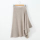 Knitted Korean style autumn and winter new A-line skirt with large hem