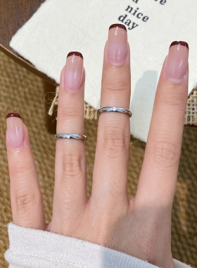 单钻窄版关节骨节尾戒