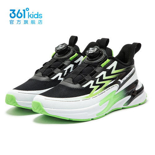 361童鞋男童耐磨防滑运动鞋儿童网面旋钮跑步鞋2025秋季K72443502 - 图2