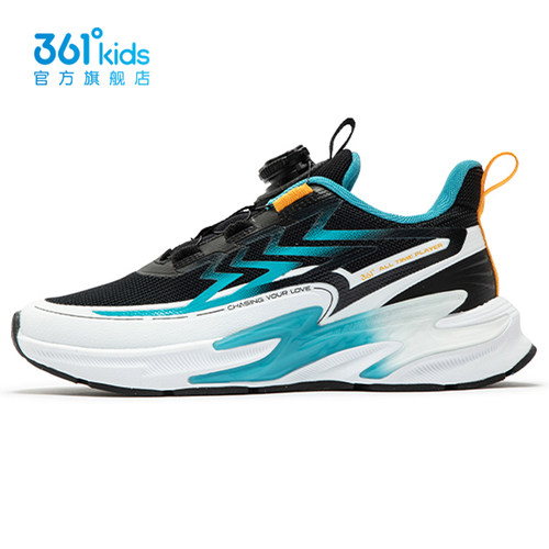 361童鞋男童耐磨防滑运动鞋儿童网面旋钮跑步鞋2025秋季K72443502 - 图1