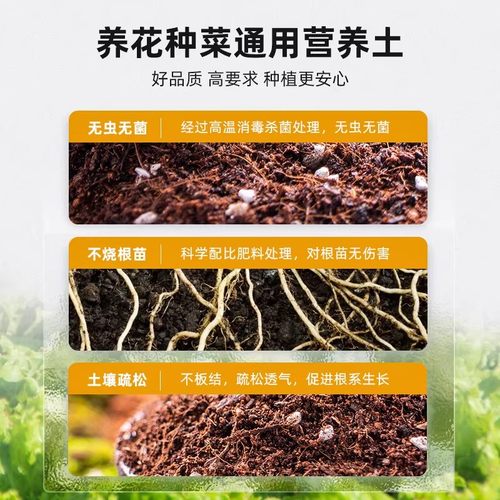 营养土养花种菜通用型100斤思威博家庭园艺土壤盆栽有机种植土 - 图1