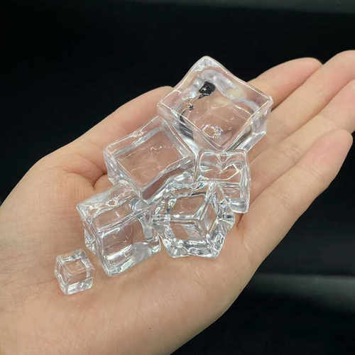 大号假冰块仿真拍摄道具亚克力透明水晶DIY手工配件鱼缸造景模型 - 图1