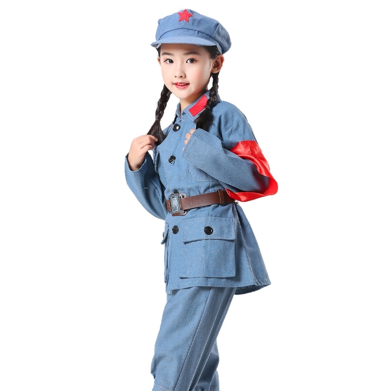 小红军儿童表演服装服饰中小学生长征红星闪闪舞台服合唱服话剧