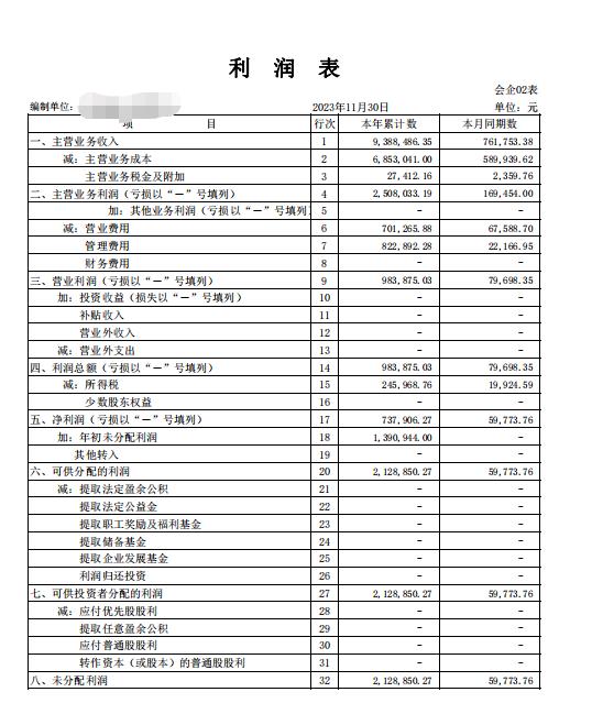 代做财务报表年报月报季报财报纳税申报表利润表资产负债表现金流 - 图2