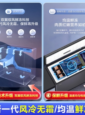海尔风冷无霜冰柜一级能效