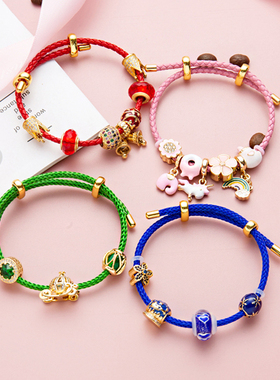 欧美学生款镀金手链女生礼物手镯