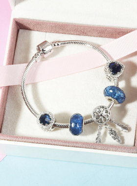 潘家风格雪花捕梦网手链送女友