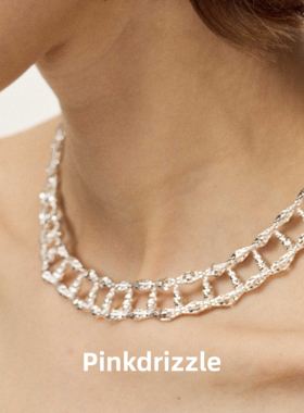 pinkdrizzle摩登都会轻奢复古项链小众百搭设计感精致时尚颈链