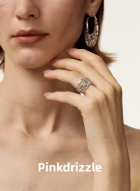 王曼昱蔓生繁花复古可调节戒指