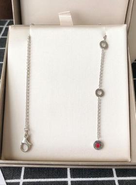 奢侈品宝格丽慈善款黑陶瓷银项链